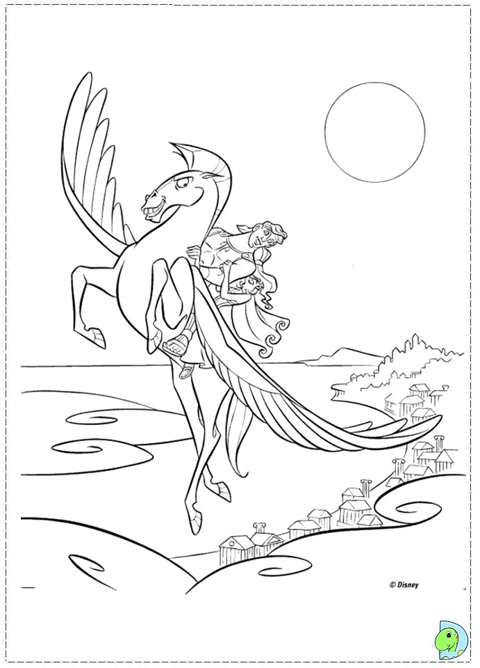 Hercules Coloring page- DinoKids.org