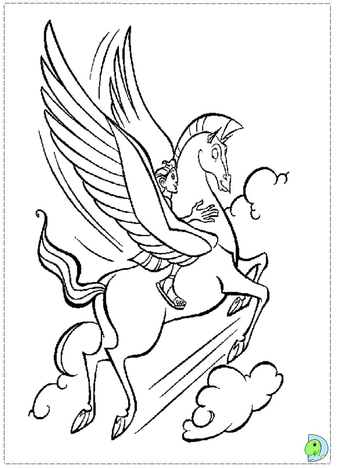 Hercules Coloring page- DinoKids.org