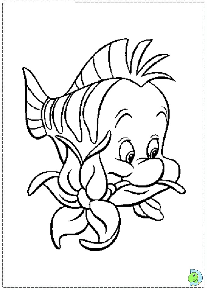 The Little Mermaid Coloring page- DinoKids.org