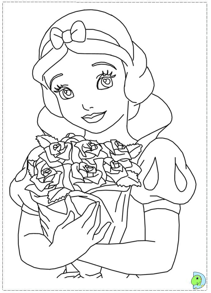 Snow White Coloring page- DinoKids.org