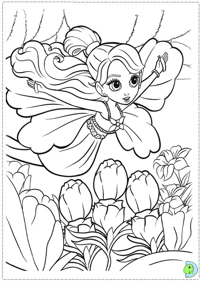 barbie thumbelina coloring page dinokids org